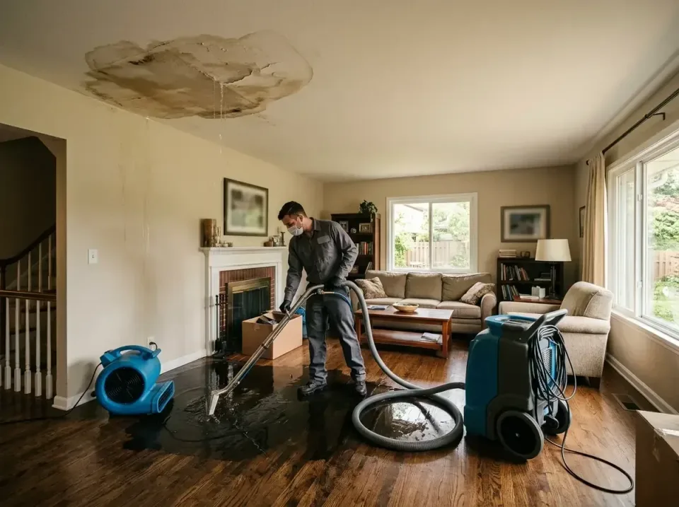 attic-pipe-burst-ceiling-drip-008 — frequently asked questions, Water Damage Restoration & Carpet Care in Champion Heights,…